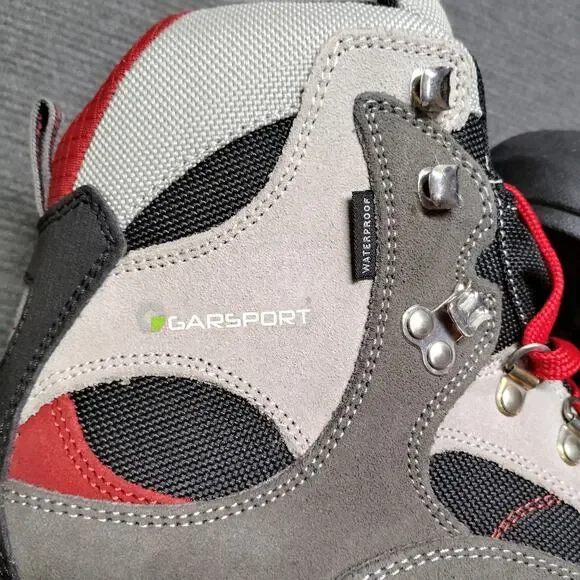 Garsport Sorapiss WP Waterproof Hiking Boots Anthracite Red Vibram Size 9.5 - Picture 11 of 12